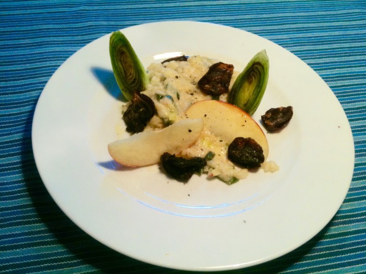 Lauch-Dattel-Risotto